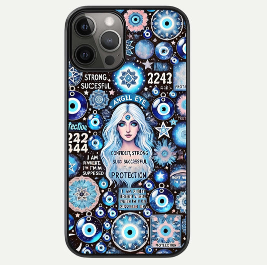 Angel Aura Shield Glass Case For iPhone 12 Pro Max by Custom World