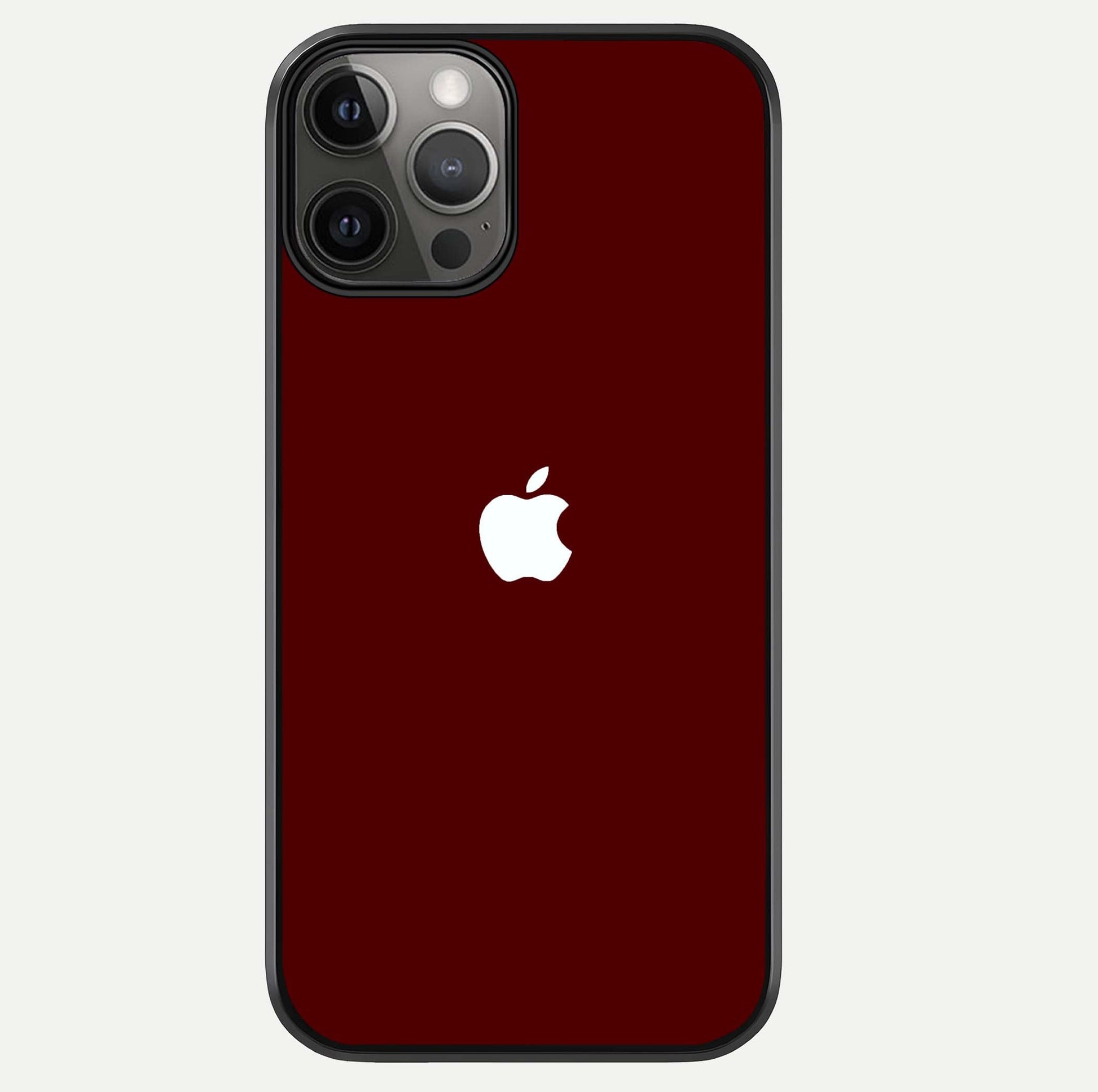 Apple Crimson Core Glass Case For iPhone 12 Pro Max by Custom World