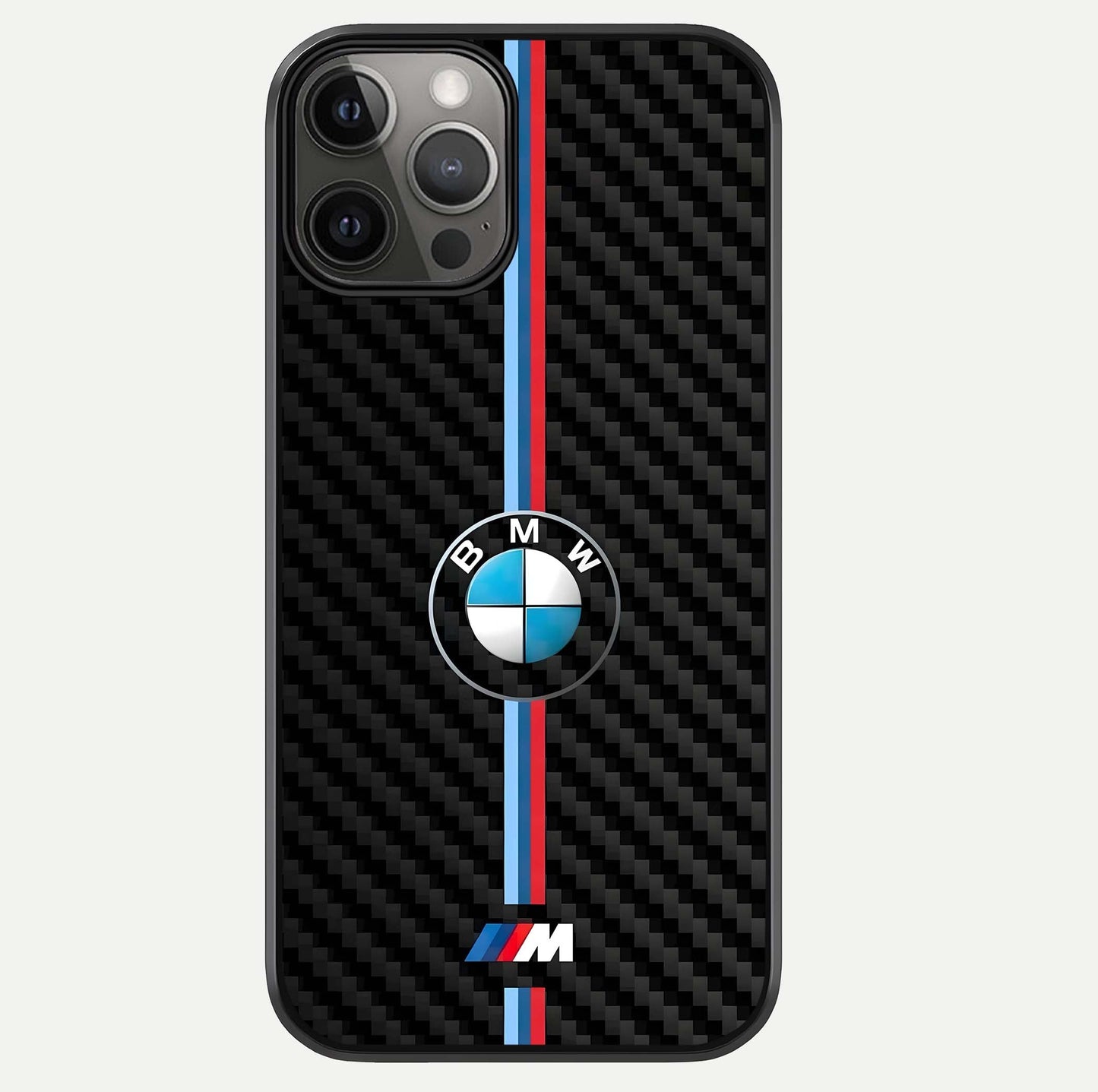BMW Pattern Glass Case For iPhone 12 Pro Max by Custom World