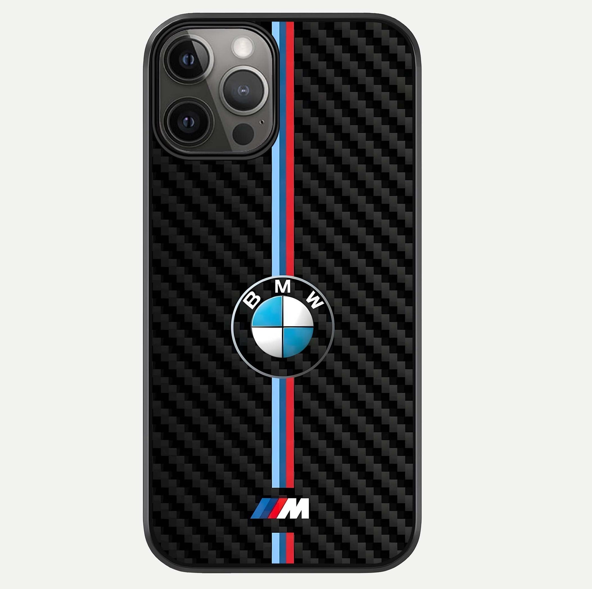 BMW Pattern Glass Case For iPhone 12 Pro Max by Custom World
