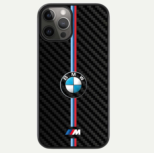 BMW Pattern Glass Case For iPhone 12 Pro Max by Custom World