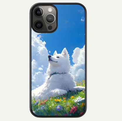 Blissful Cloud Pup Glass Case For iPhone 12 Pro Max by Custom World