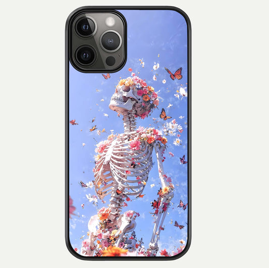 Bloom Beyond Bones Glass Case For iPhone 12 Pro Max by Custom World