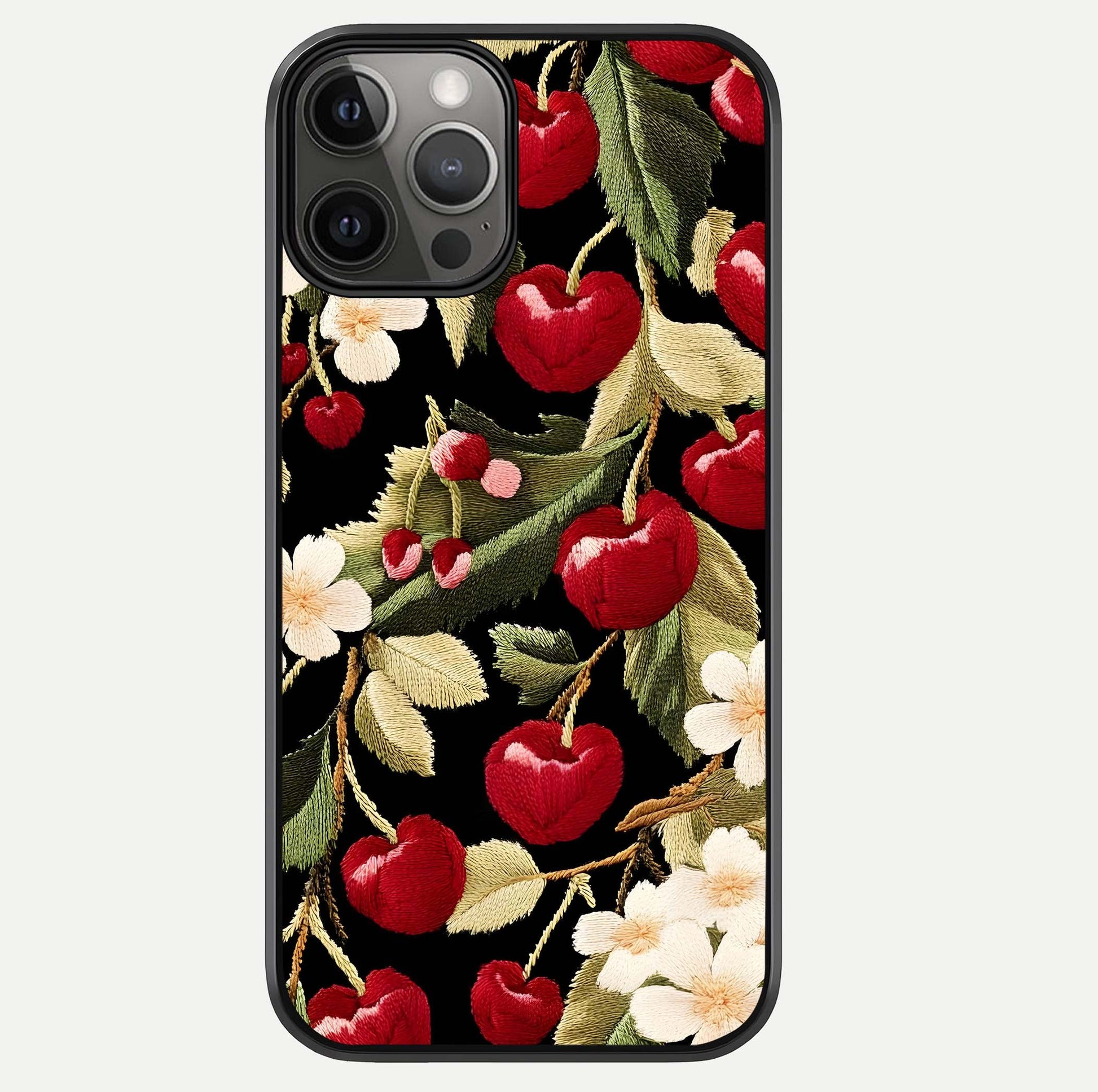 Bloom Thread Art Glass Case For iPhone 12 Pro Max by Custom World