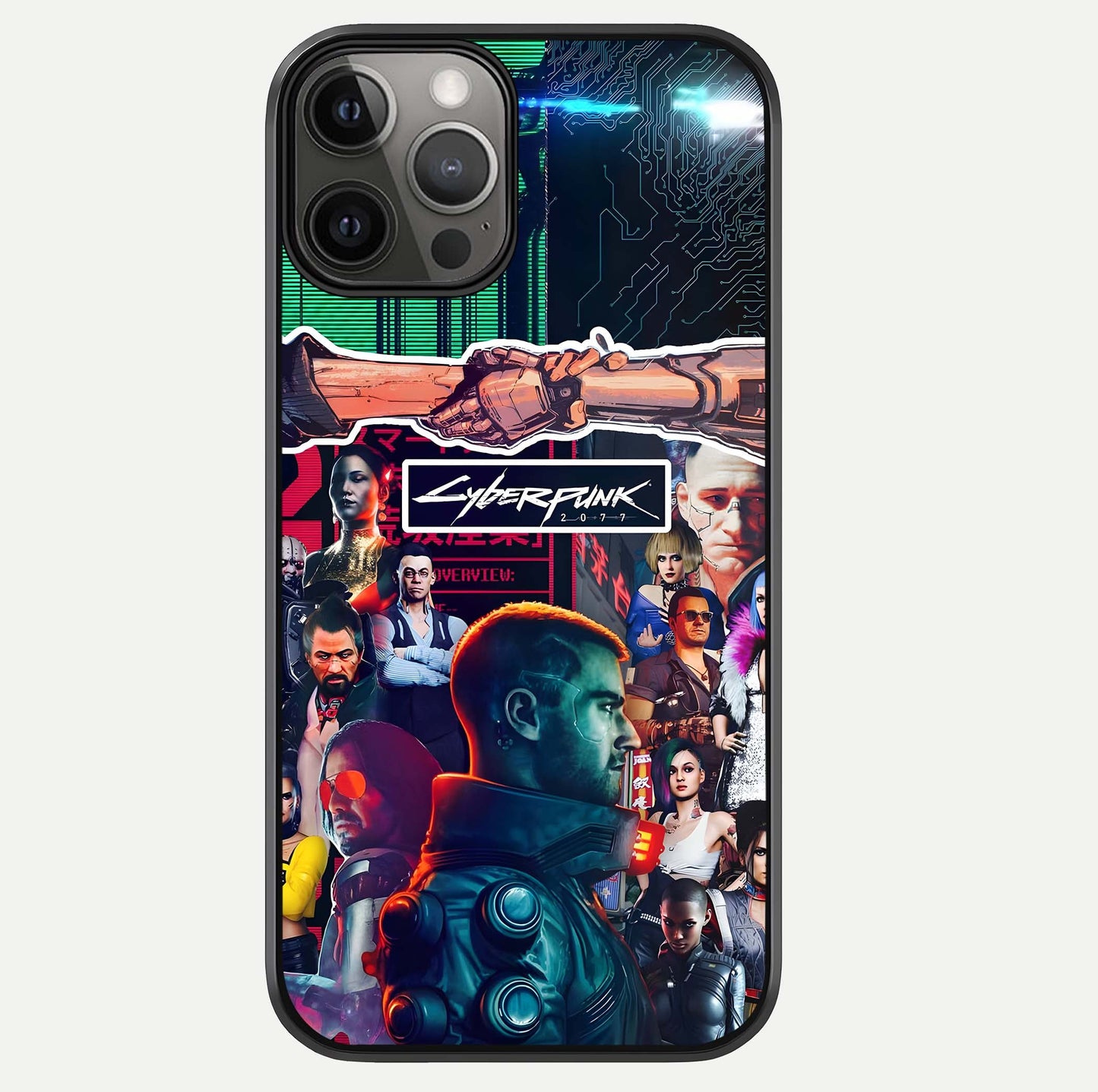 CYBERPUNK Legacy Glass Case For iPhone 12 Pro Max by Custom World