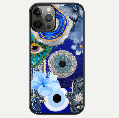 Celestial Celestial Blue Vision Glass Case For iPhone 12 Pro Max by Custom World