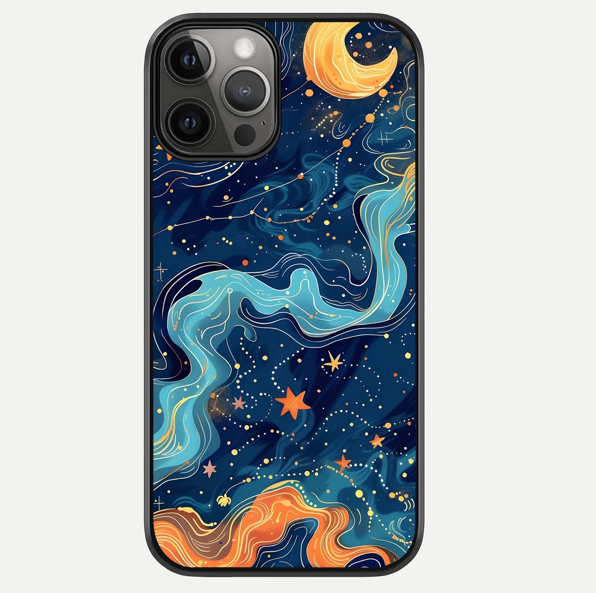 Celestial Dream Flow Glass Case For iPhone 12 Pro Max by Custom World