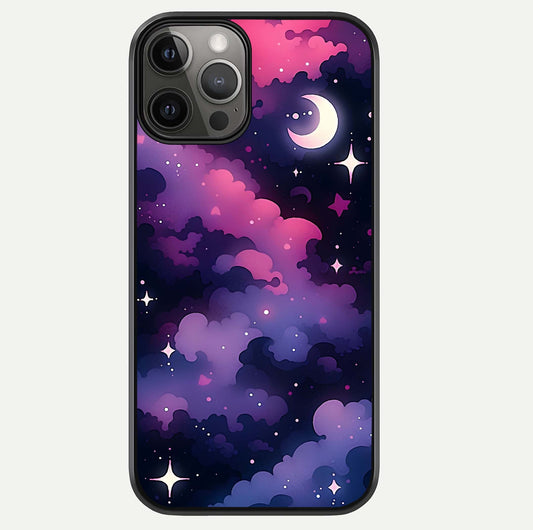 Celestial Moon Magic Glass Case For iPhone 12 Pro Max by Custom World