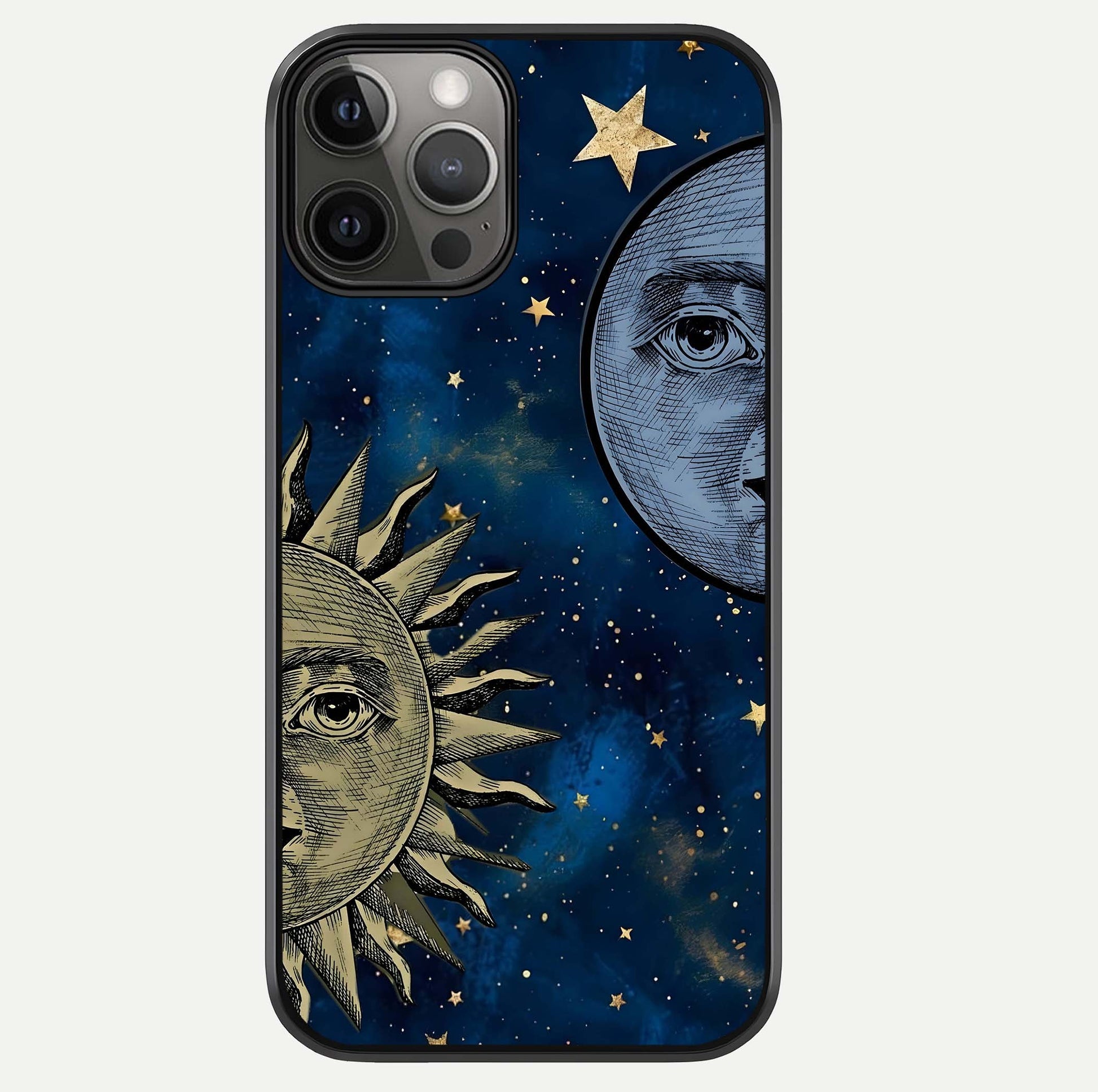 Celestial Moon With Sun Glass Case For iPhone 12 Pro Max by Custom World