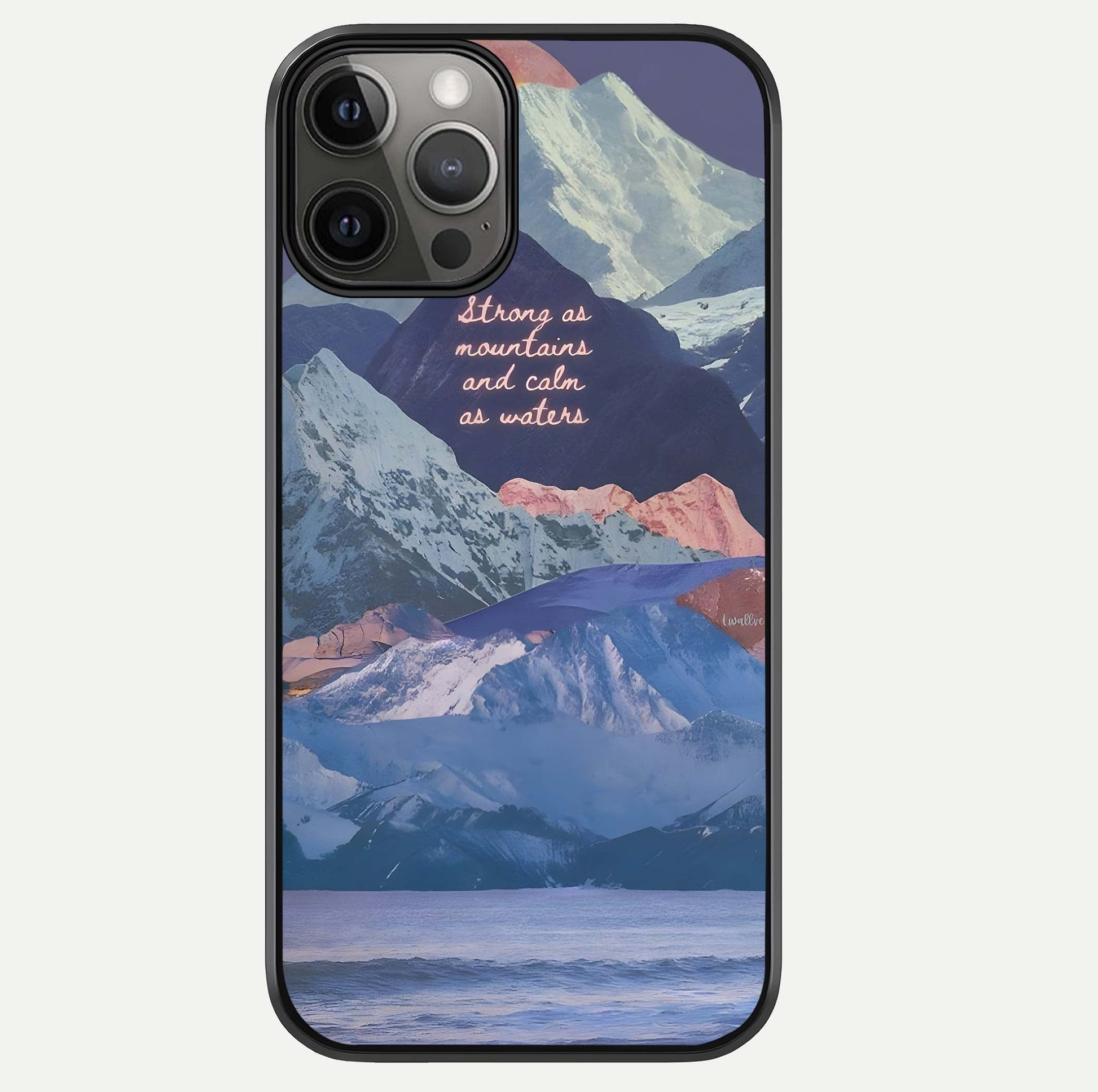Celestial Mountain Calm Glass Case For iPhone 12 Pro Max by Custom World