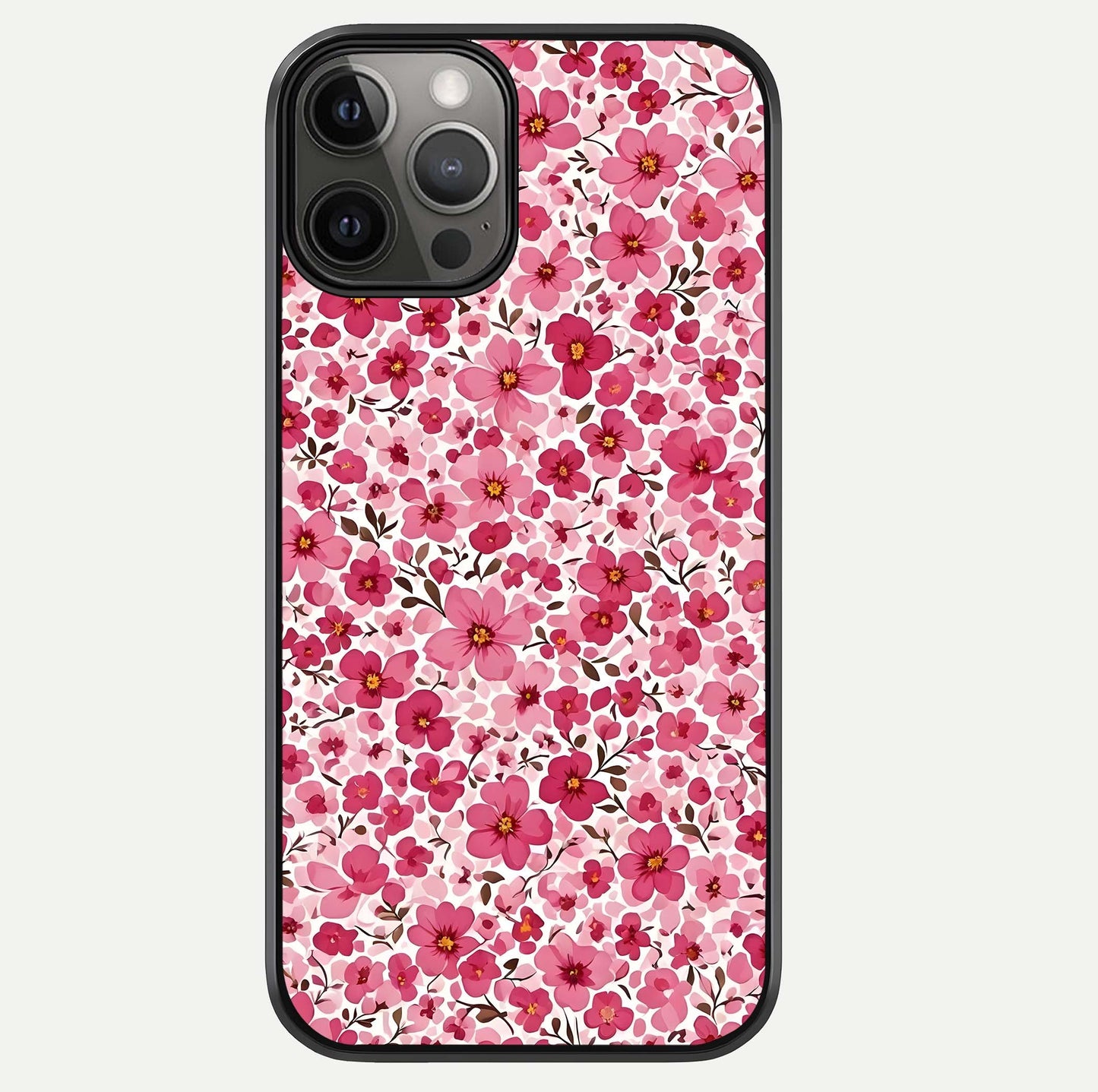 Cherry Blossom Charm Glass Case For iPhone 12 Pro Max by Custom World