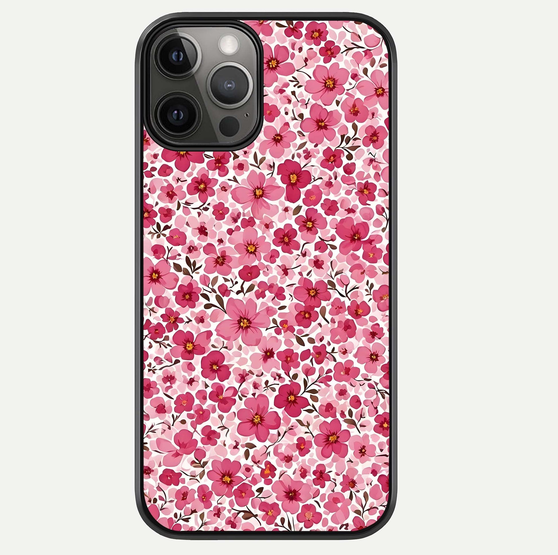 Cherry Blossom Charm Glass Case For iPhone 12 Pro Max by Custom World