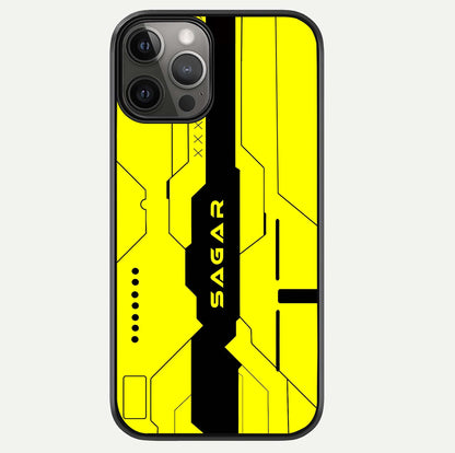 Circuit CYBERPUNK Custom Name Glass Case For iPhone 12 Pro Max by Custom World