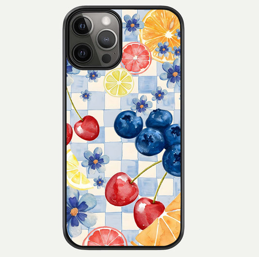 Citrus Bloom Joy Glass Case For iPhone 12 Pro Max by Custom World
