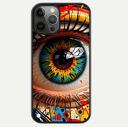 Colorful Eye Glass Case For iPhone 12 Pro Max by Custom World