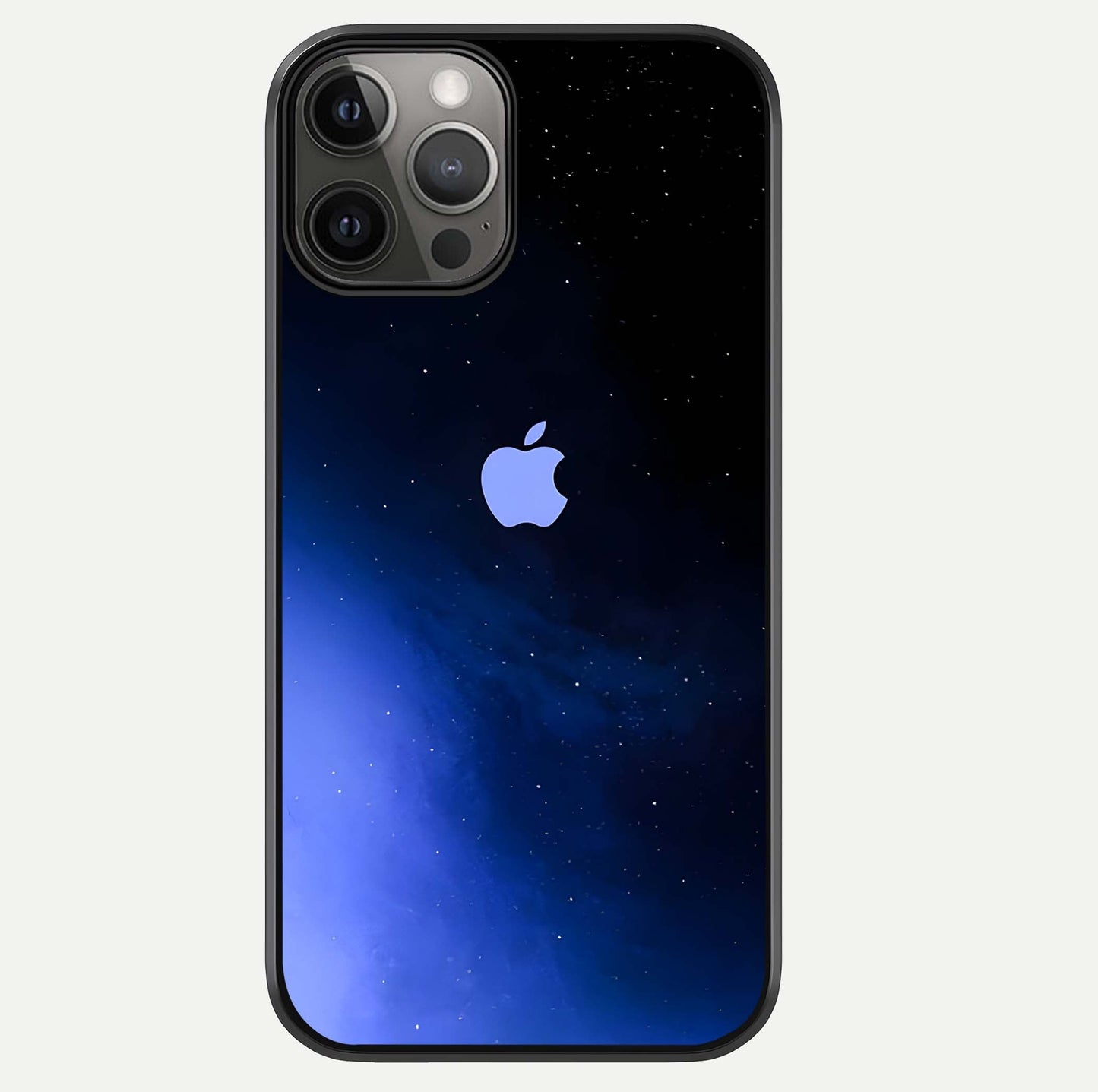 Cosmic Blue Apple Glass Case For iPhone 12 Pro Max by Custom World