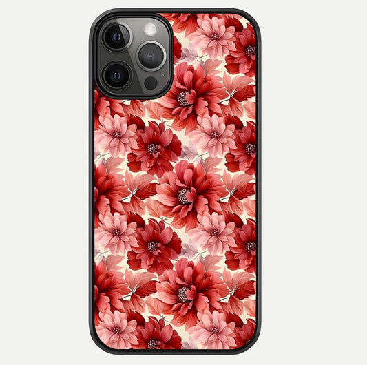 Crimson Love Petals Glass Case For iPhone 12 Pro Max by Custom World