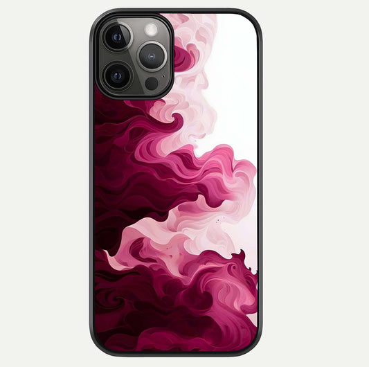 Crimson Wave Flow Glass Case For iPhone 12 Pro Max by Custom World