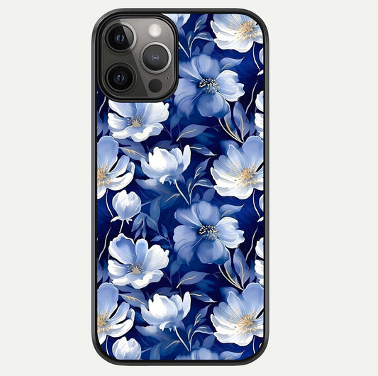 Cute Floral Patterns Glass Case For iPhone 12 Pro Max by Custom World