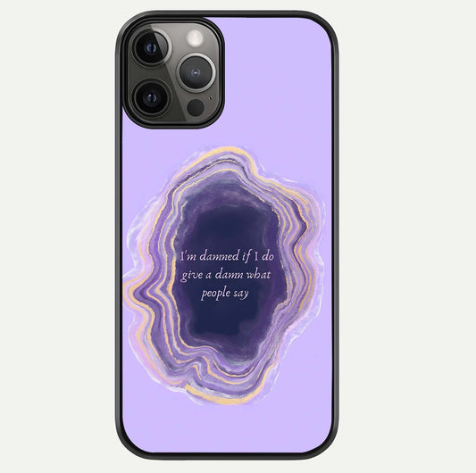 Damned People Quote Glass Case For iPhone 12 Pro Max by Custom World
