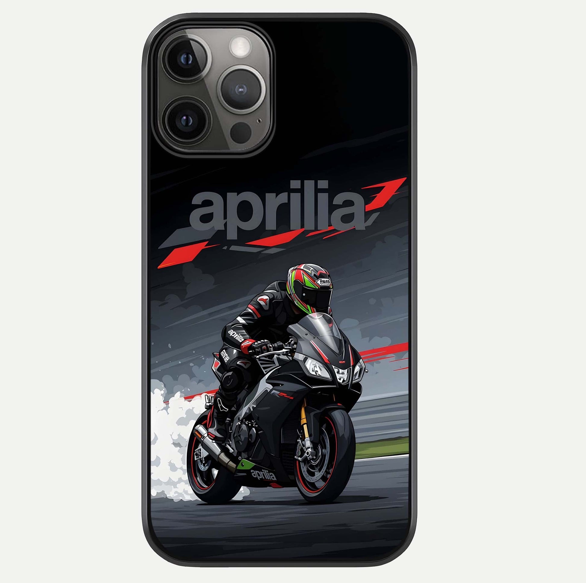Dark Aprilla Glass Case For iPhone 12 Pro Max by Custom World