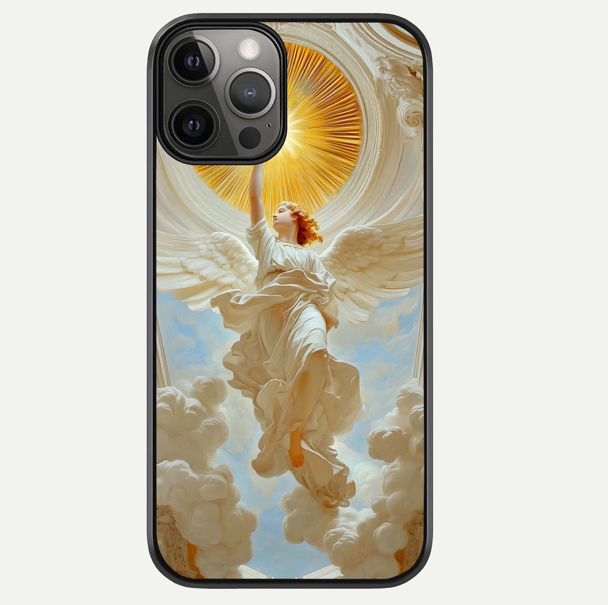 Divine Light Angel Glass Case For iPhone 12 Pro Max by Custom World