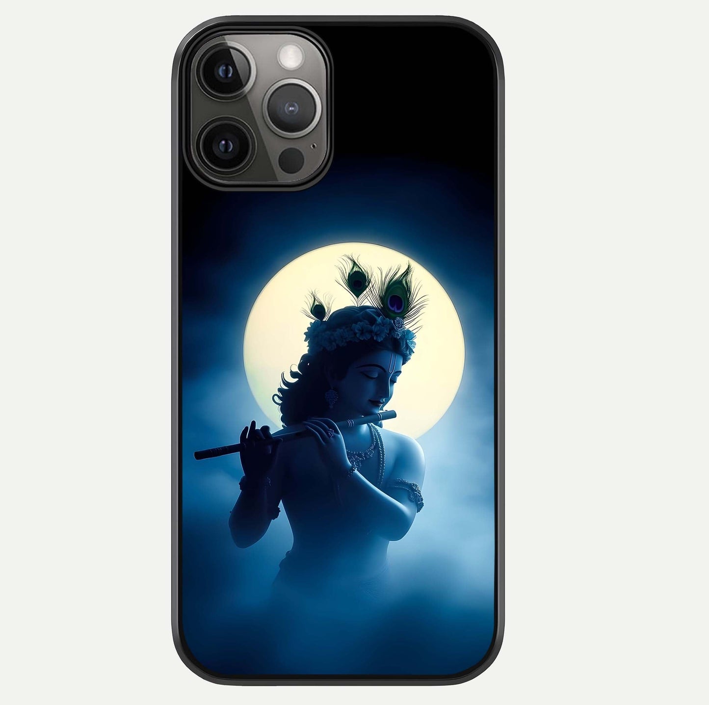 Divine Moon Flute Glass Case For iPhone 12 Pro Max by Custom World
