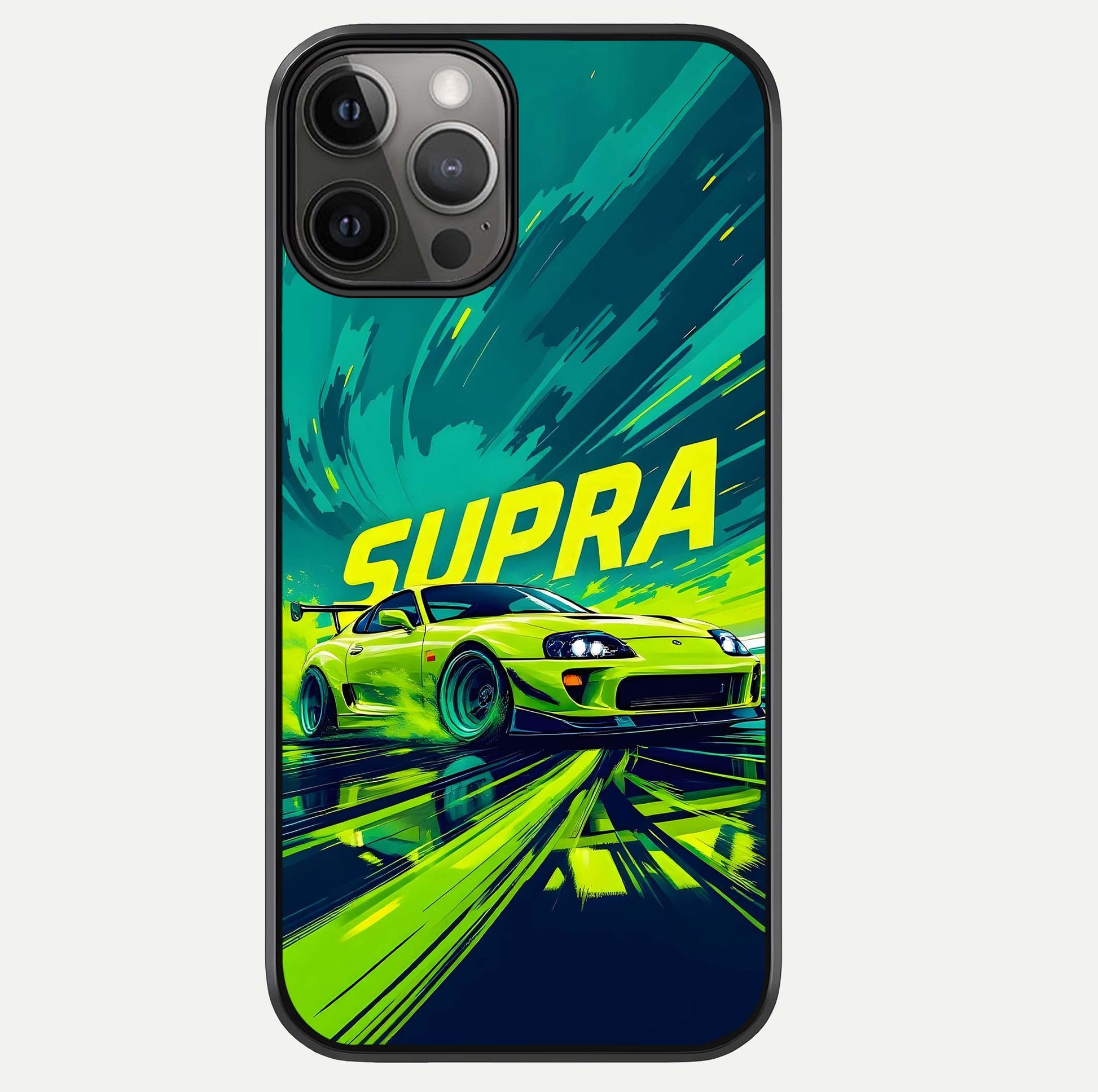 Electric Supra Thunder Glass Case For iPhone 12 Pro Max by Custom World