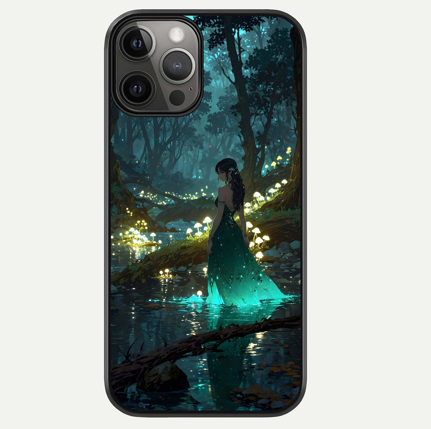 Enchanted Forest Glow Glass Case For iPhone 12 Pro Max by Custom World