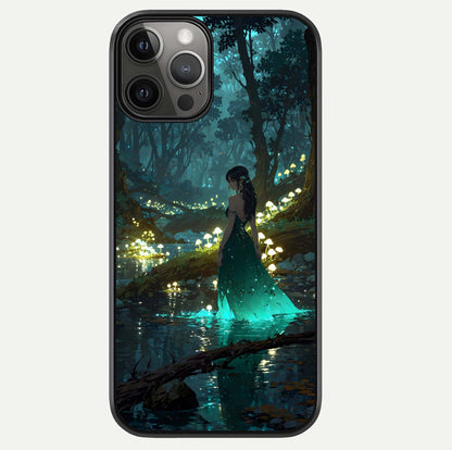 Enchanted Forest Glow Glass Case For iPhone 12 Pro Max by Custom World