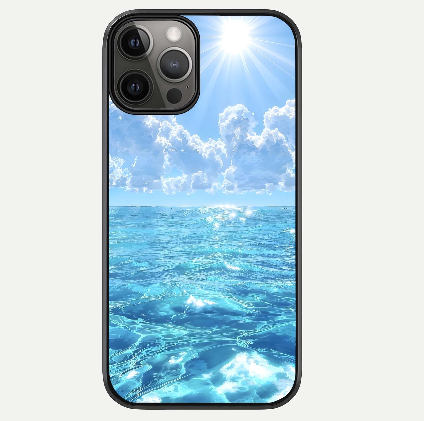 Endless Ocean Horizon Glass Case For iPhone 12 Pro Max by Custom World