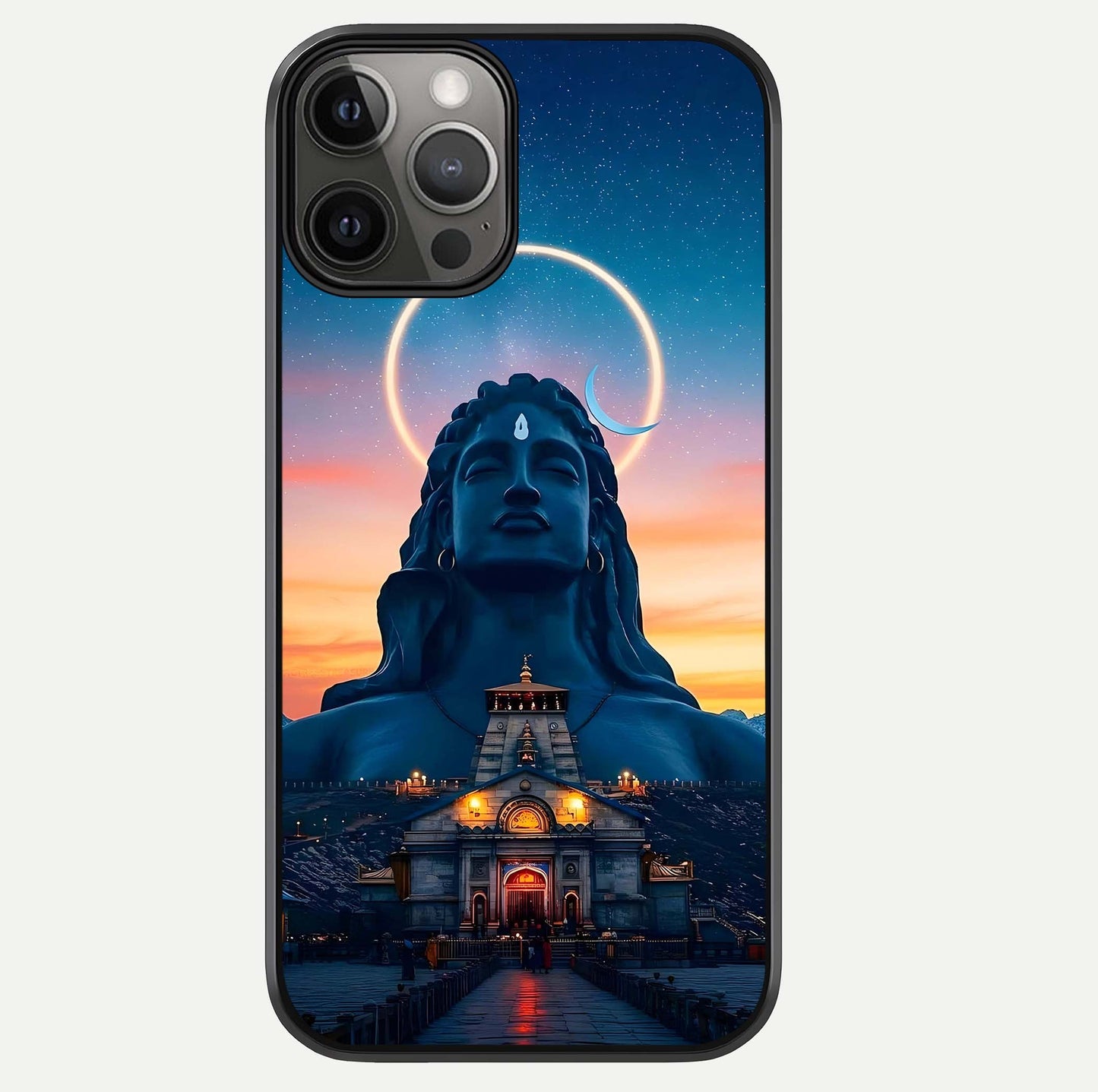 Eternal Shiva Aura Glass Case For iPhone 12 Pro Max by Custom World