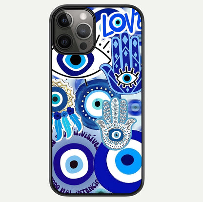 Evil Eyes Dream Glass Case For iPhone 12 Pro Max by Custom World
