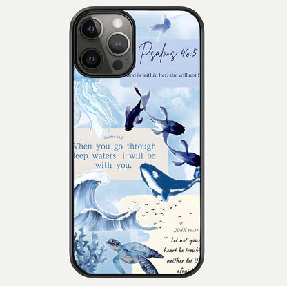 Faithful Ocean Promise Glass Case For iPhone 12 Pro Max by Custom World
