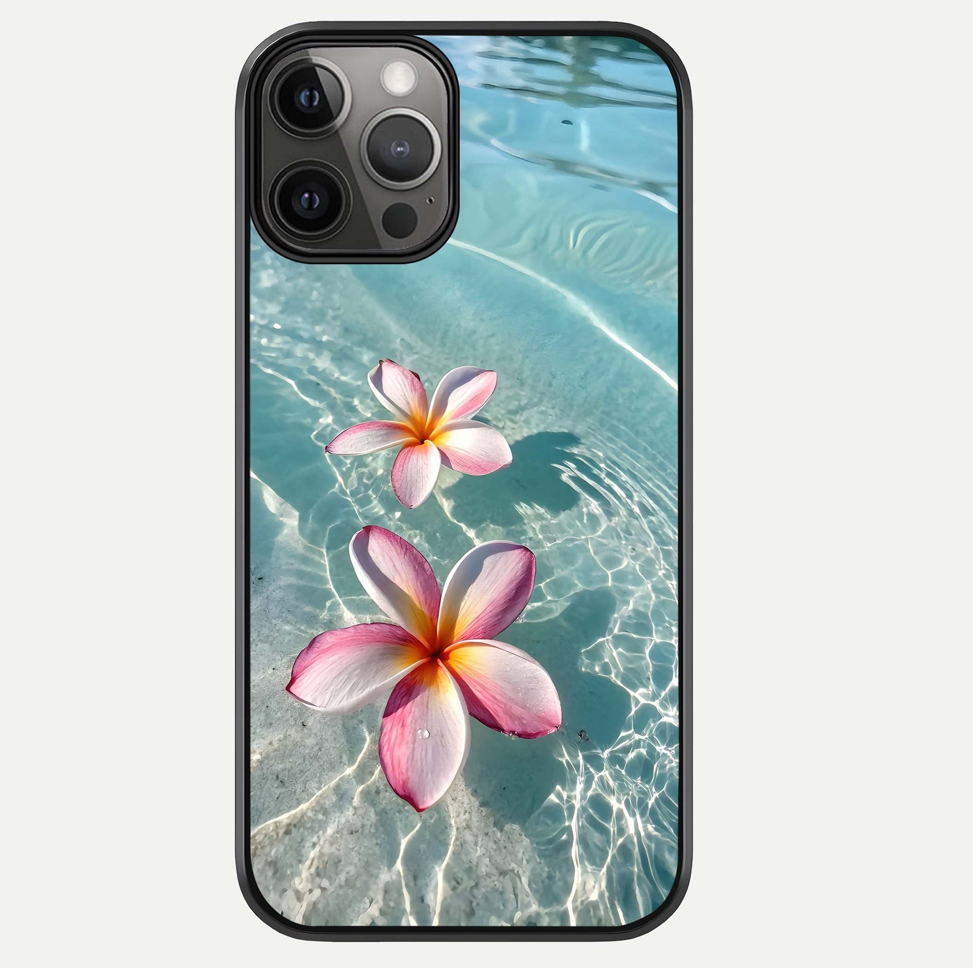 Floating Bloom Bliss Glass Case For iPhone 12 Pro Max by Custom World