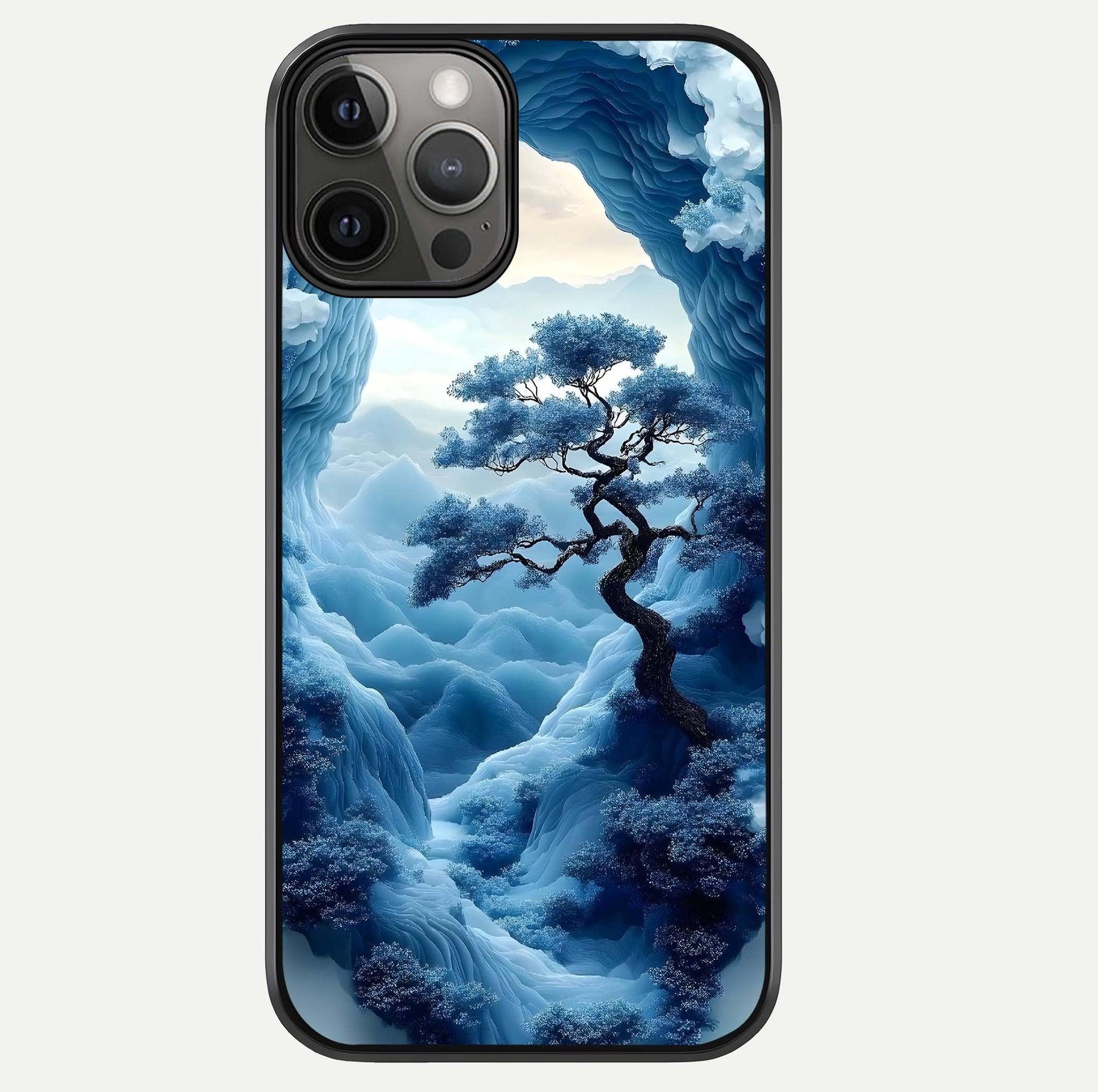 Frozen Serenity Gate Glass Case For iPhone 12 Pro Max by Custom World