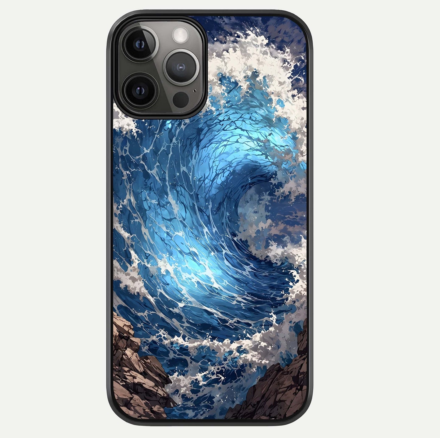 Giant Ocean Wave Glass Case For iPhone 12 Pro Max by Custom World