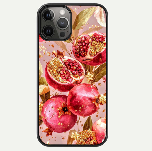 Golden Bloom Glow Glass Case For iPhone 12 Pro Max by Custom World
