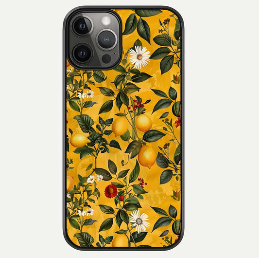 Golden Lemon Field Glass Case For iPhone 12 Pro Max by Custom World