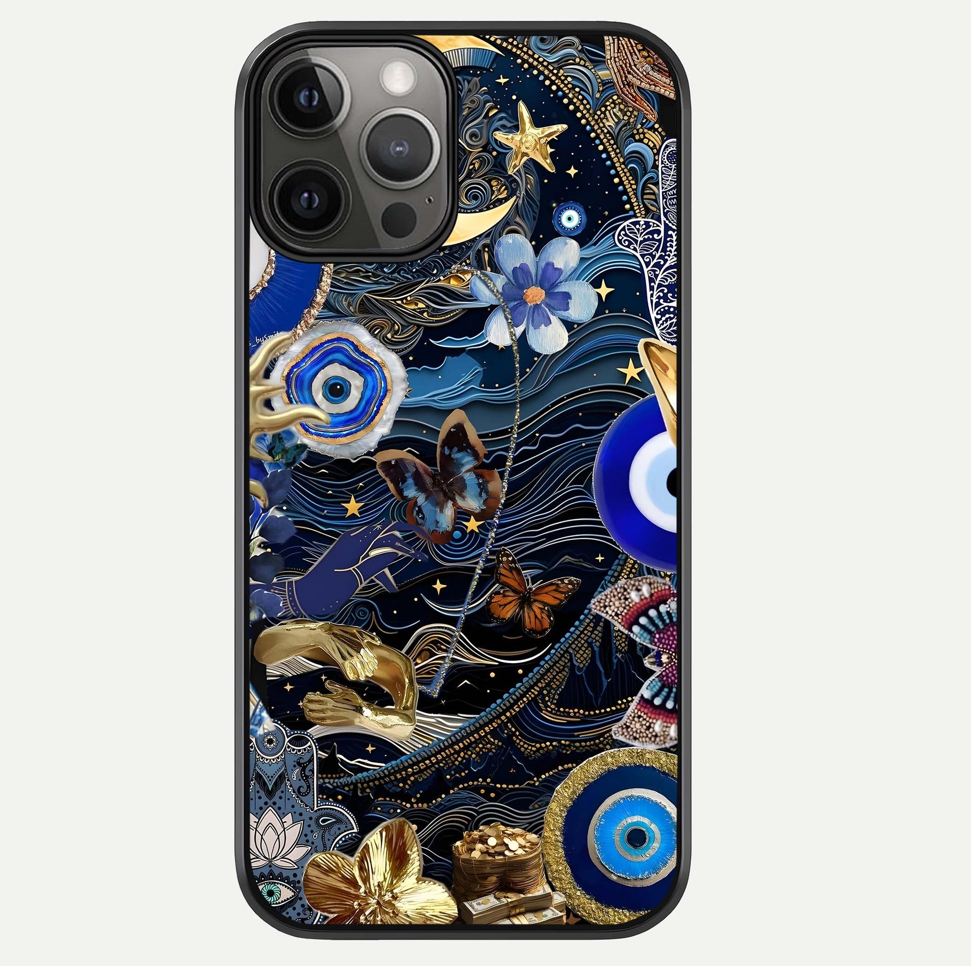 Golden Moon Magic Glass Case For iPhone 12 Pro Max by Custom World