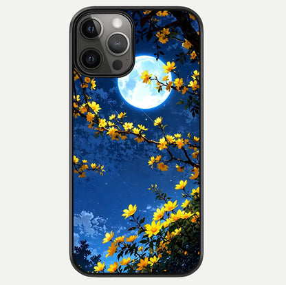 Golden Night Glow Glass Case For iPhone 12 Pro Max by Custom World