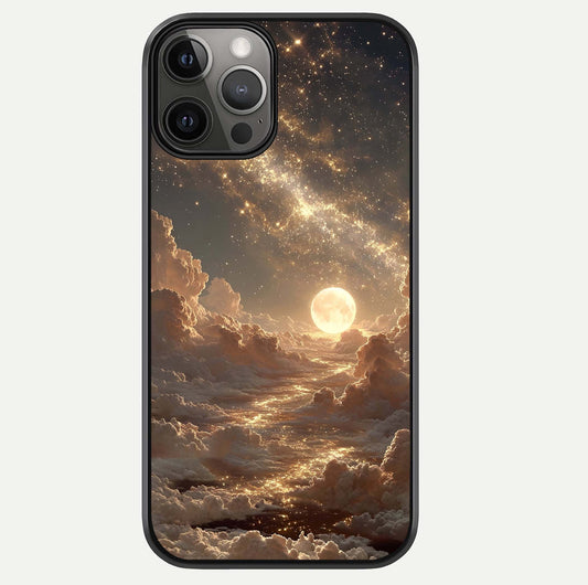 Golden Sky Dream Glass Case For iPhone 12 Pro Max by Custom World