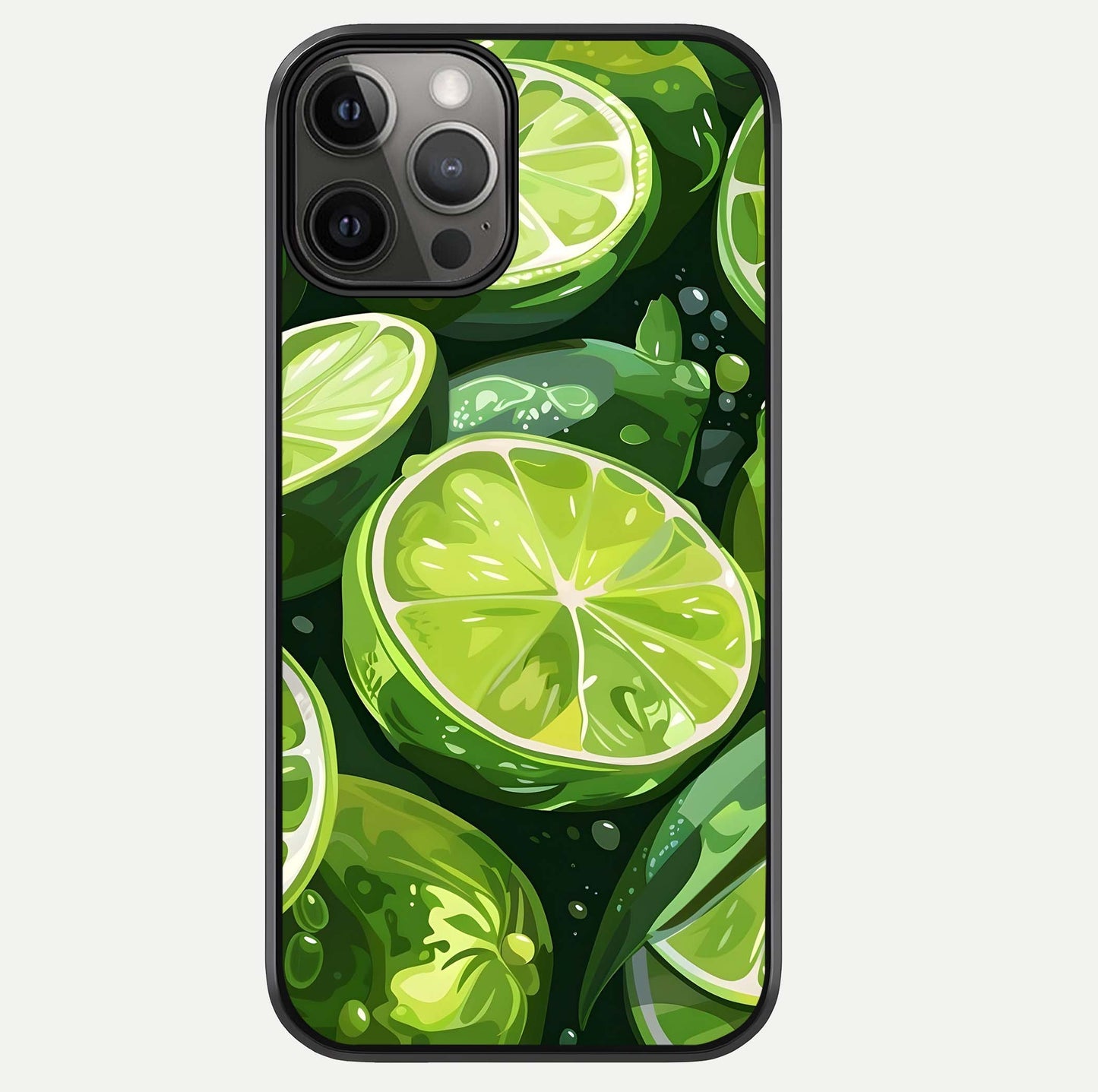 Green Lemon Glass Case For iPhone 12 Pro Max by Custom World