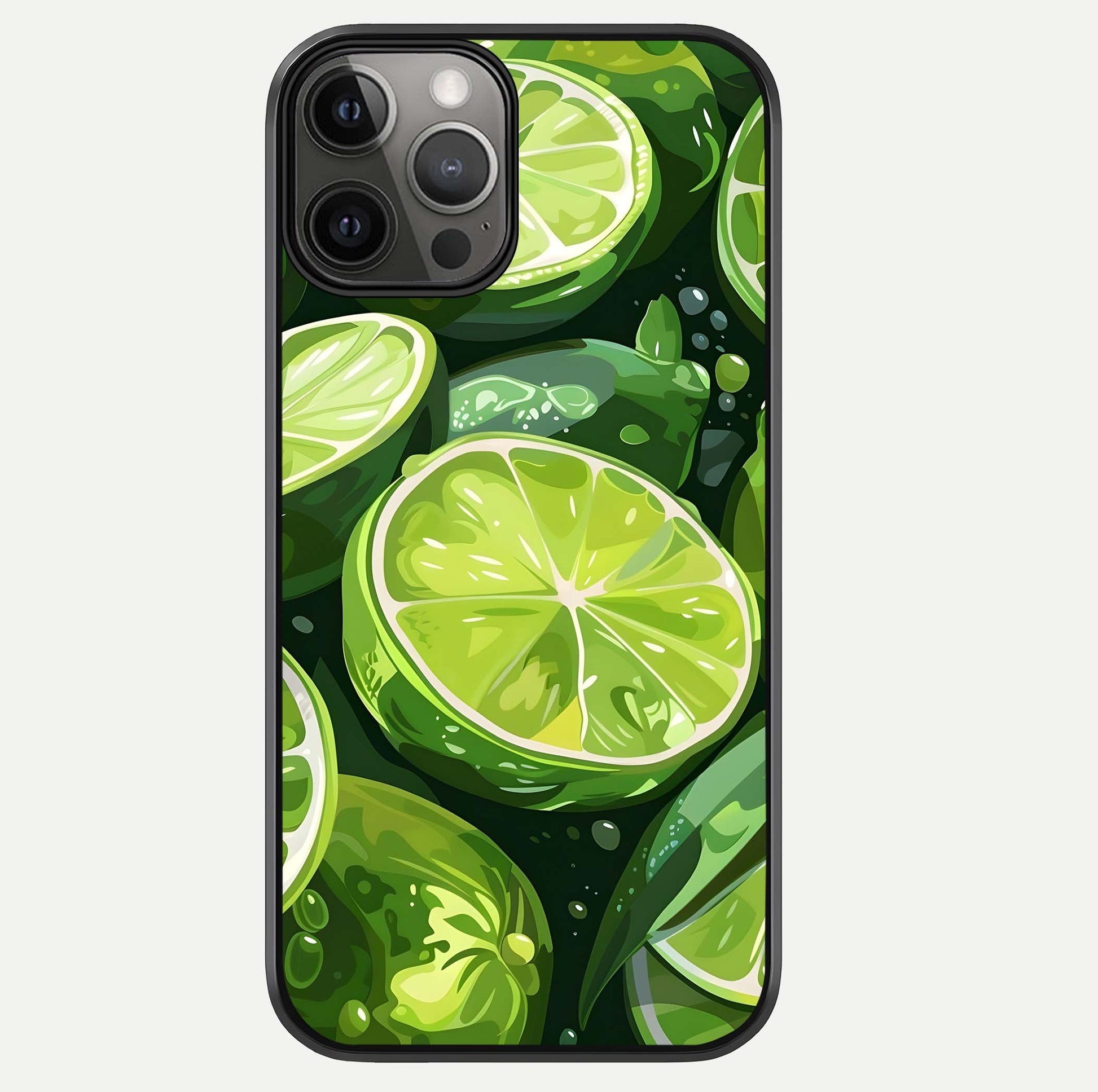 Green Lemon Glass Case For iPhone 12 Pro Max by Custom World
