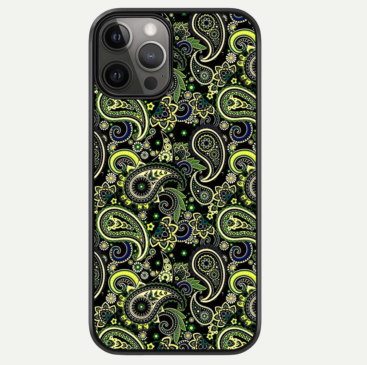 Green Mandala Pattern Glass Case For iPhone 12 Pro Max by Custom World