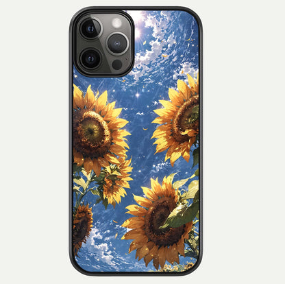 Heavenly Sunflower Rise Glass Case For iPhone 12 Pro Max by Custom World