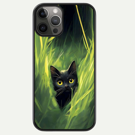 Hidden Cat Whisper Glass Case For iPhone 12 Pro Max by Custom World