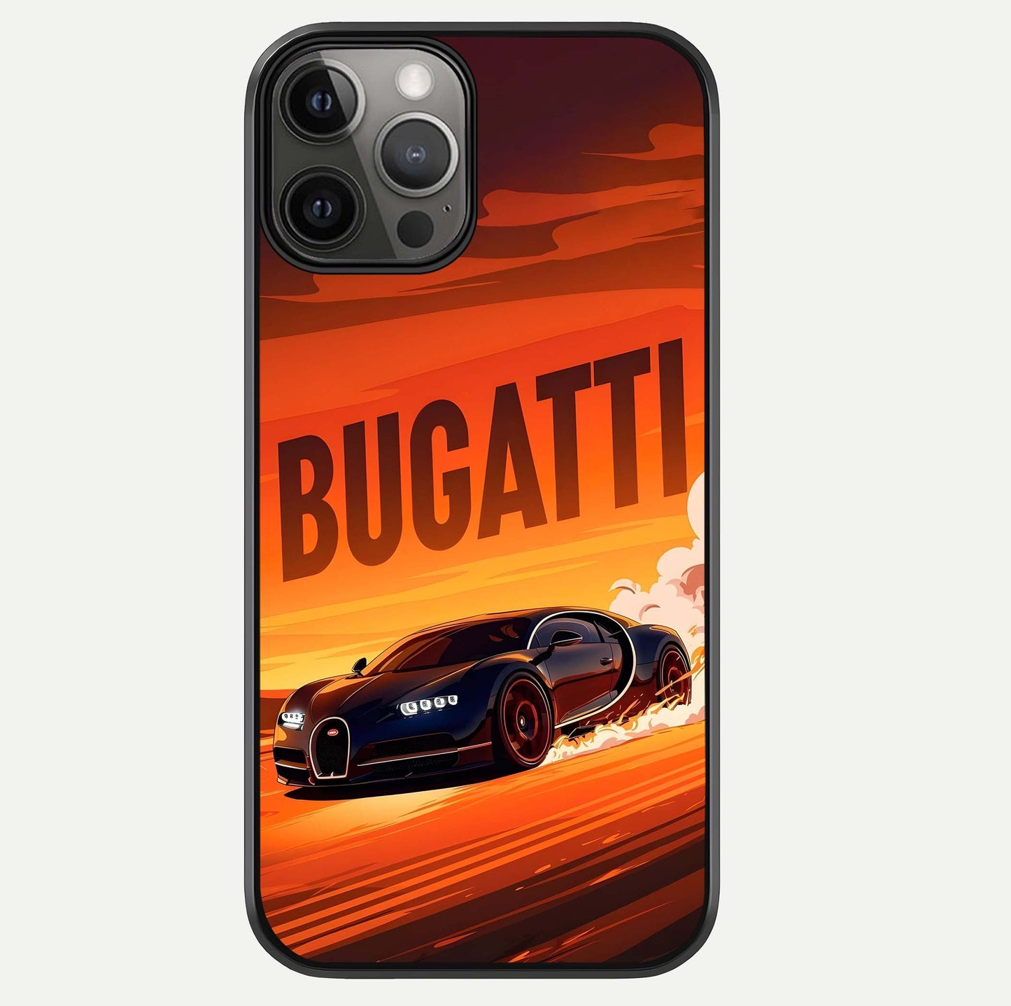 Inferno Bugatti Storm Glass Case For iPhone 12 Pro Max by Custom World
