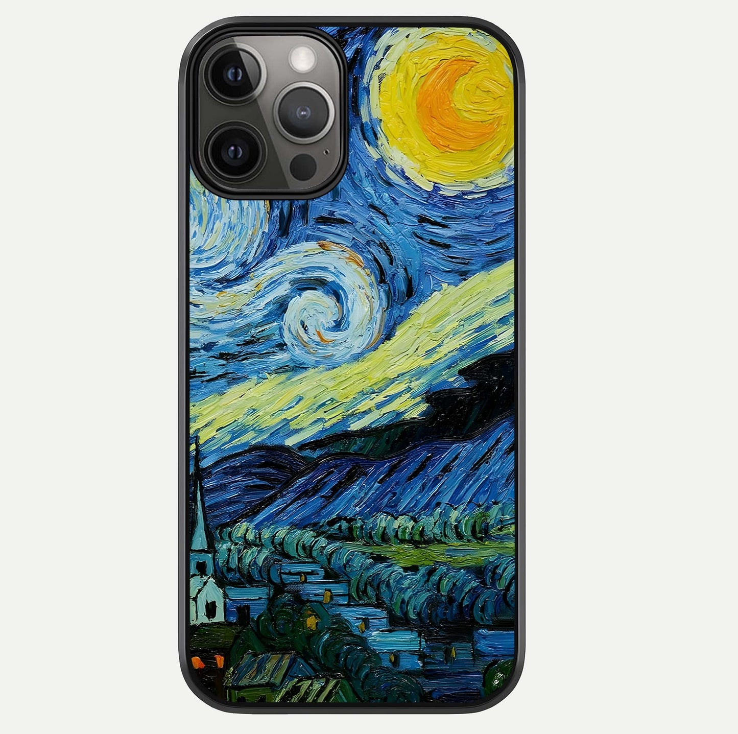 Inspired Van Gogh Art Glass Case For iPhone 12 Pro Max by Custom World