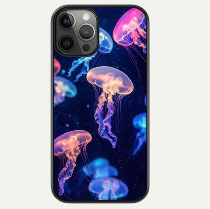 Jellyfish Pattern Glass Case For iPhone 12 Pro Max by Custom World